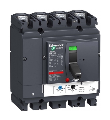 Силовой автомат Schneider Electric Compact NSX 250, TM, 36кА, 4P, 160А