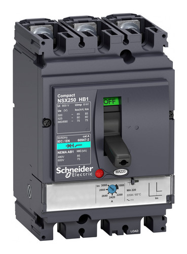 Силовой автомат Schneider Electric Compact NSX, 85кА, 3P, 220А