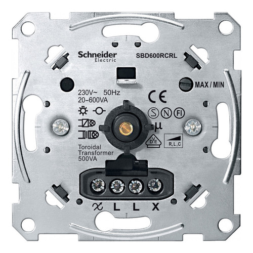 Механизм поворотно-нажимной светорегулятора-переключателя Schneider Electric Коллекции Merten, 20-600Вт