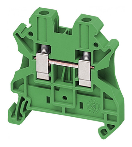 Клеммник винтовой проходной Schneider Electric Linergy TR 4 мм², зеленый, NSYTRV42GN