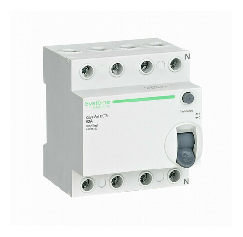 УЗО Systeme Electric City9 Set 4P 63А 6 кА, 30 мА (AC), C9R36463