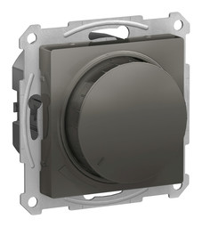 Светорегулятор поворотно-нажимной ATLASDESIGN, 630 Вт, для LED 10-315 Вт/ВА, сталь