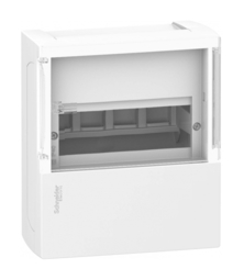 Распределительный шкаф MINI PRAGMA, 8 мод., IP40, навесной, пластик, прозрачная дверь, с клеммами
